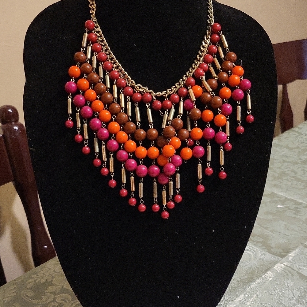 Vibrant Multicolor Beaded Necklace